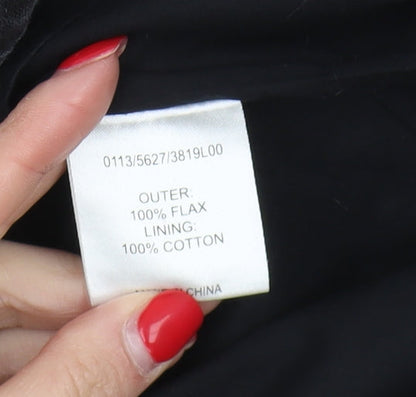 Hobbs Women's Black Sleeveless Textured Dress Size 10