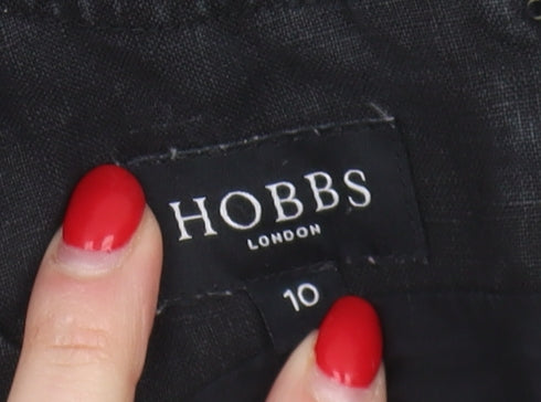 Hobbs Women's Black Sleeveless Textured Dress Size 10