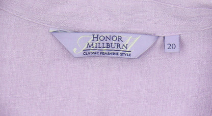 Womens UK Size 20 Honor Millburn Purple  Button-Up