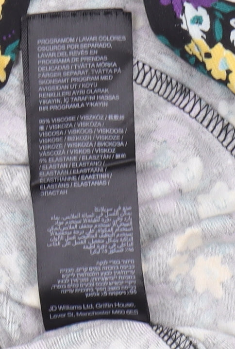 Simply Be Women's Multicoloured Floral Wrap Dress Size 12