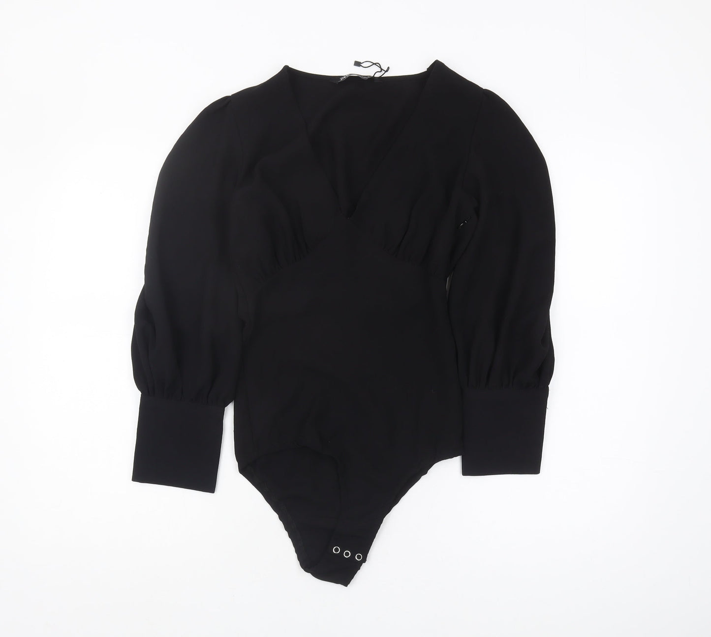 Zara Women's Black Bodysuit, Size 10, Long Sleeve