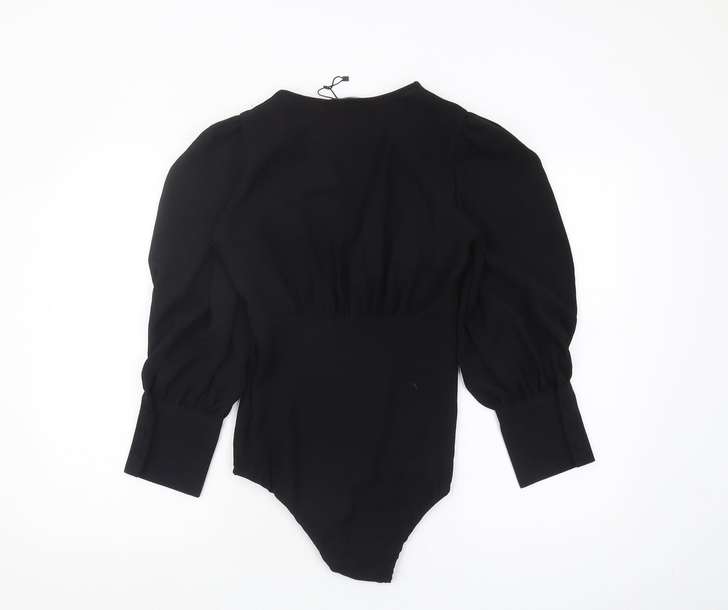 Zara Women's Black Bodysuit, Size 10, Long Sleeve