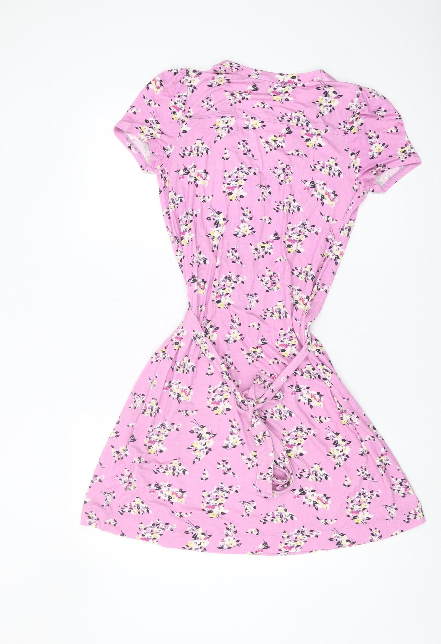 French Connection Women’s Pink Floral Wrap Dress, Size 8