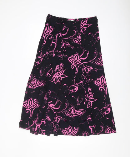 Womens UK Size 10 Viyella Flare Jersey Skirt