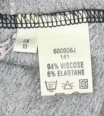Womens UK Size 10 Viyella Flare Jersey Skirt