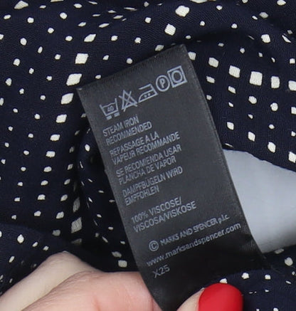 Marks and Spencer Women's Black Polka Dot Shift Dress