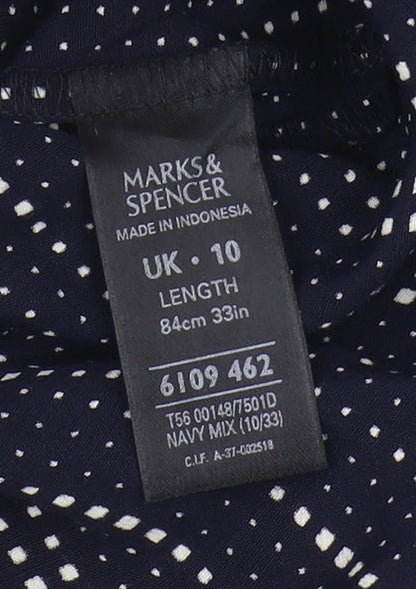 Marks and Spencer Women's Black Polka Dot Shift Dress