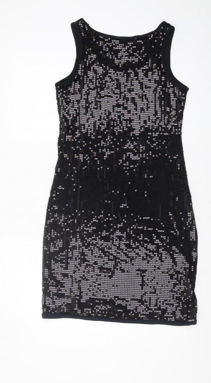 Esprit Women's Black Sequin Tank Dress S