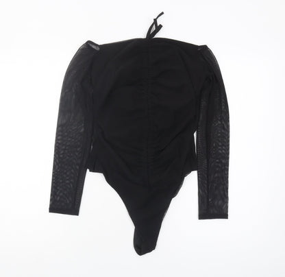 PrettyLittleThing Women's Black Off Shoulder Bodysuit Size 14