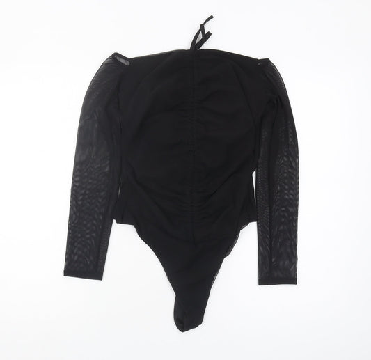 PrettyLittleThing Women's Black Off Shoulder Bodysuit Size 14