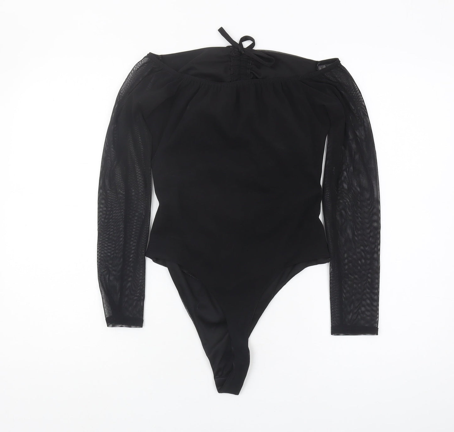 PrettyLittleThing Women's Black Off Shoulder Bodysuit Size 14