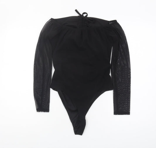 PrettyLittleThing Women's Black Off Shoulder Bodysuit Size 14