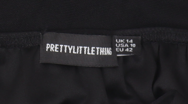 PrettyLittleThing Women's Black Off Shoulder Bodysuit Size 14