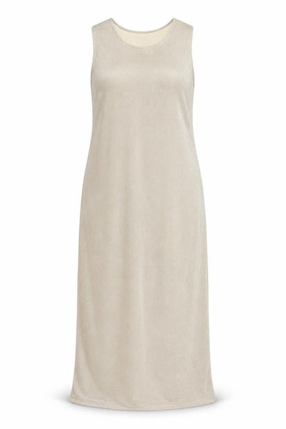 Wallis Women's Beige Midi Shift Dress Size 12