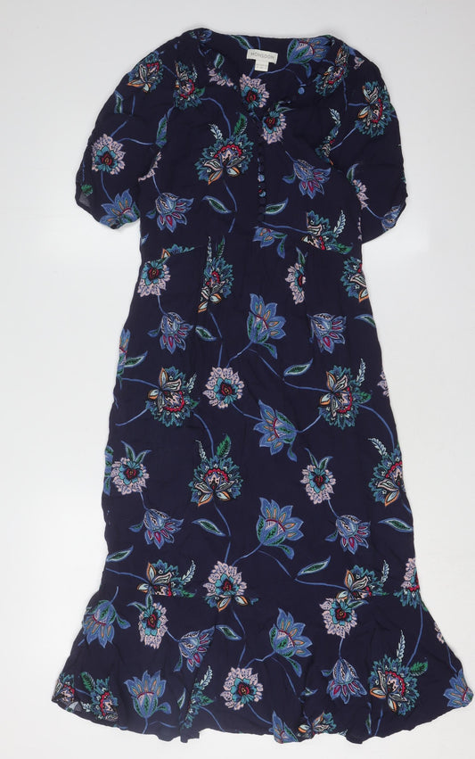 Monsoon Women's Floral Dress Multicoloured Size 8