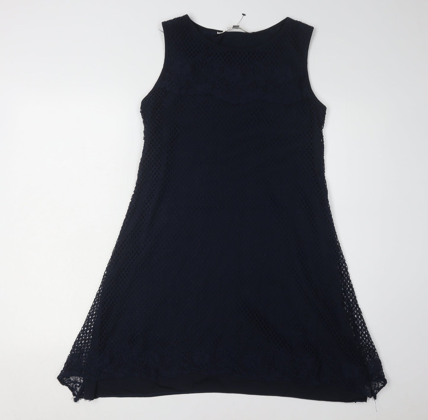 Max Studio Women's Blue Sleeveless Knit Dress M