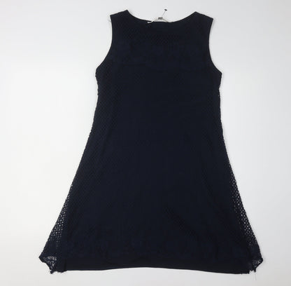 Max Studio Women's Blue Sleeveless Knit Dress M