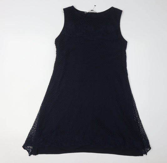 Max Studio Women's Blue Sleeveless Knit Dress M