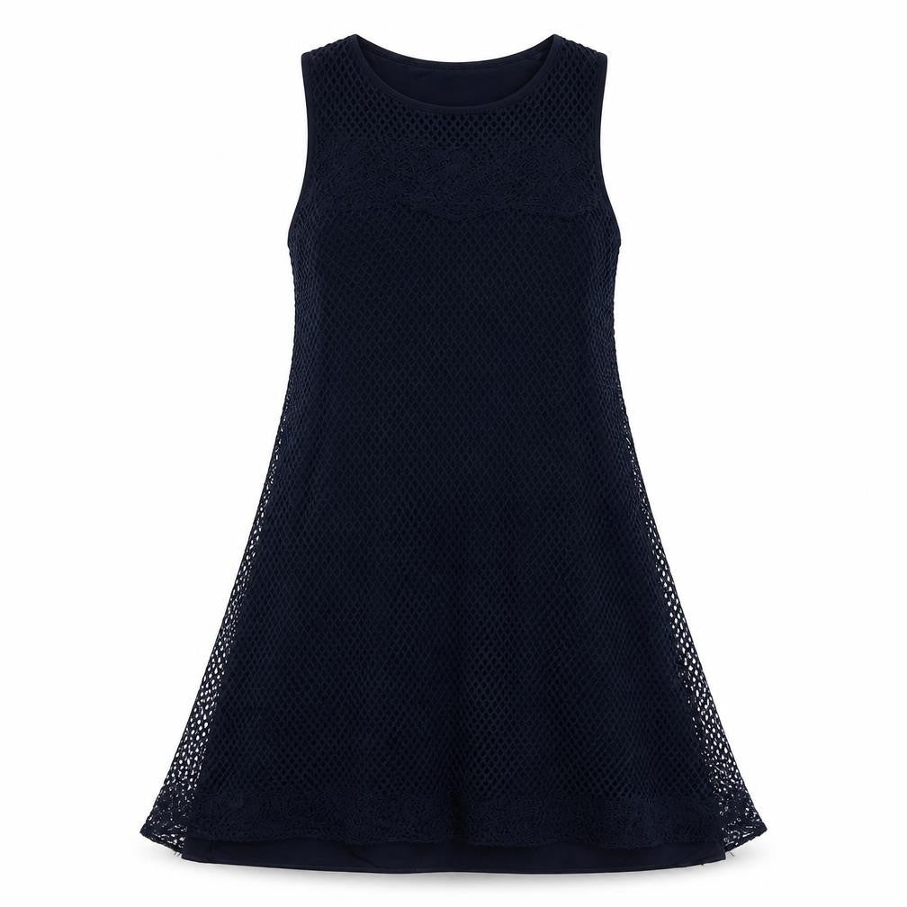 Max Studio Women's Blue Sleeveless Knit Dress M