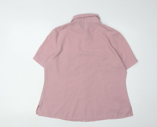 Womens UK Size 16 Berkertex Pink  Button-Up