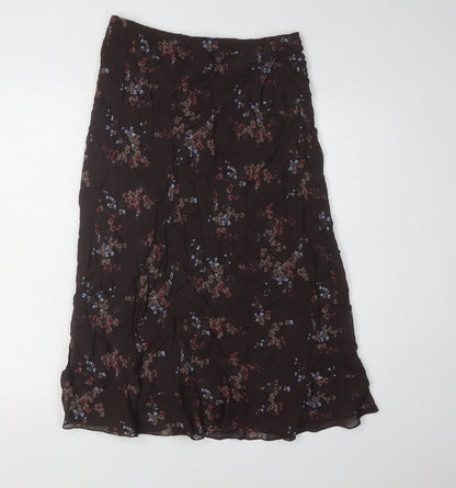 Marks and Spencer Women's Black Floral Midi Skirt