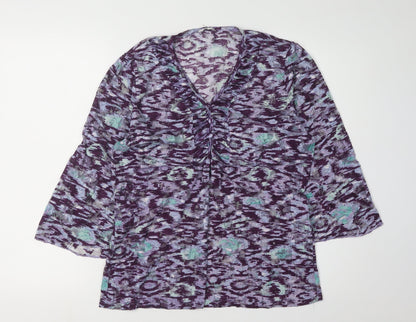 Womens UK Size XL Klass Collection Multicoloured Basic Blouse