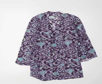Womens UK Size XL Klass Collection Multicoloured Basic Blouse
