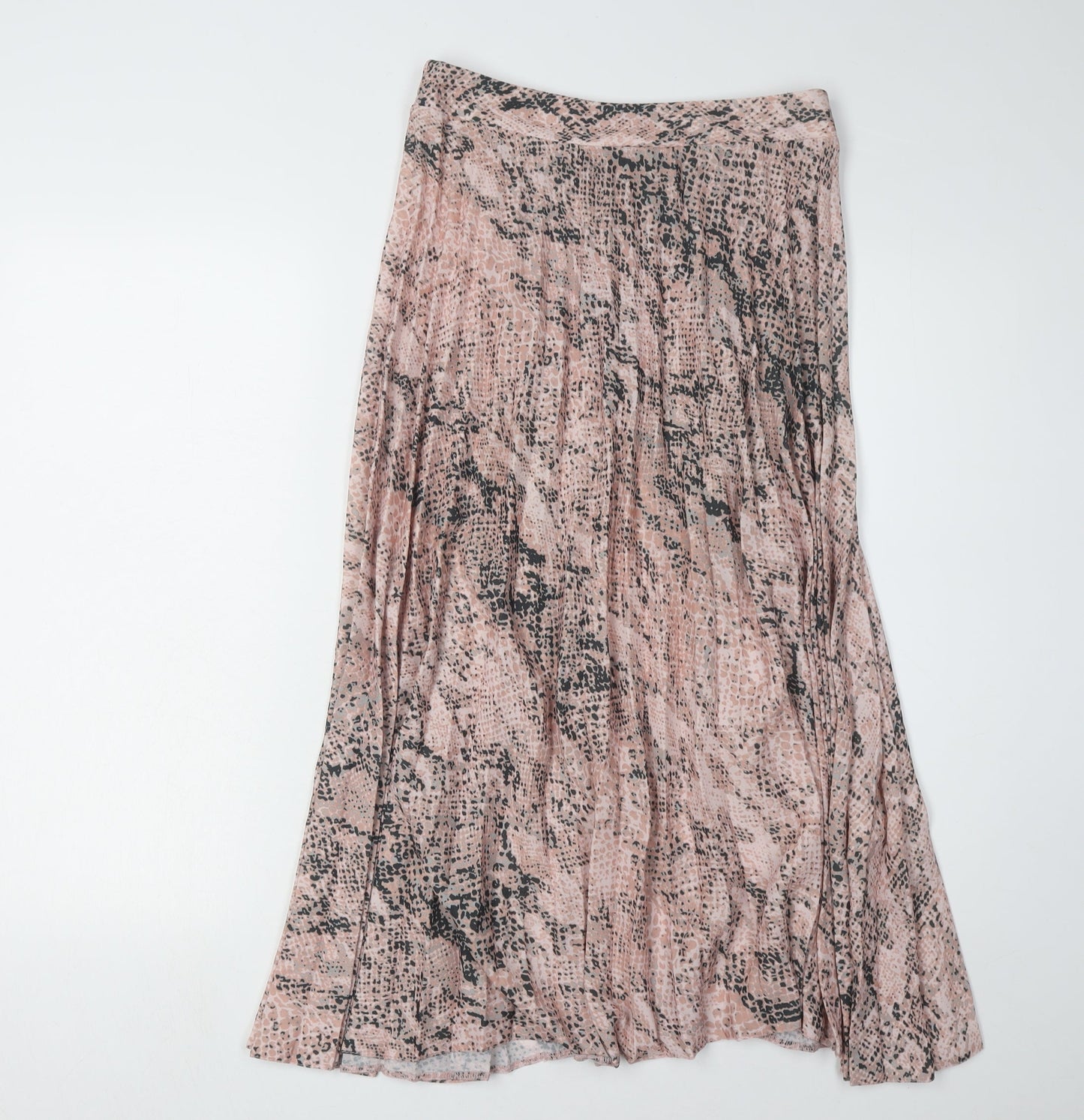 New Look Women's Petites Pink Pleated Midi Skirt