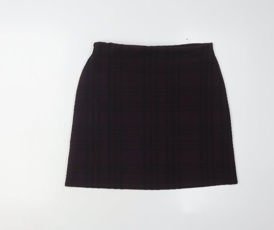 Marks & Spencer Women's Check Pencil Skirt Size 10