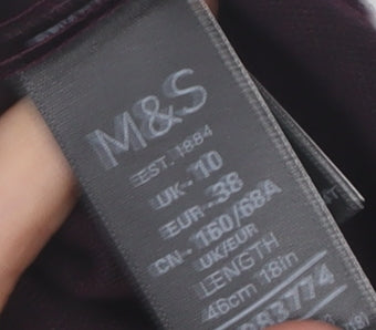 Marks & Spencer Women's Check Pencil Skirt Size 10