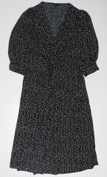 River Island Women's Black Dress, Size UK 18