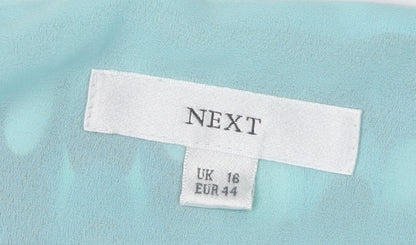 NEXT Women's Blue Geometric Skirt Size 16