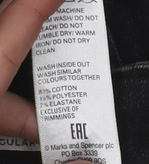 Womens UK Size 6 Marks and Spencer Regular Fit Skinny Black Jeans