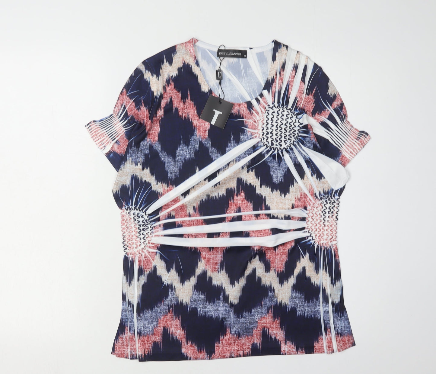 Womens UK Size M Just Elegance Multicoloured Tunic T-Shirt