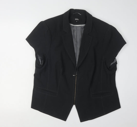 Marks & Spencer Women's Black Size 20 Jacket