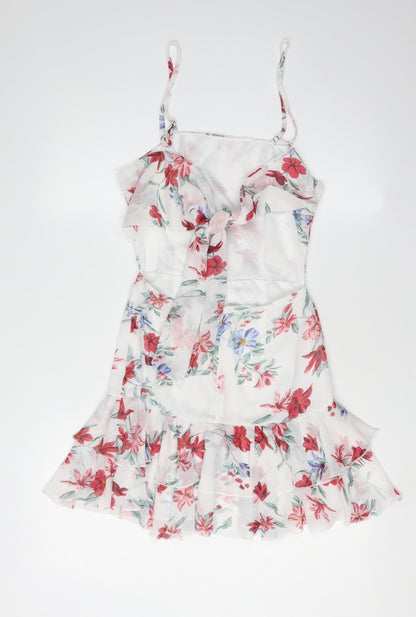 Quiz Women's Multicoloured Floral A-Line Dress