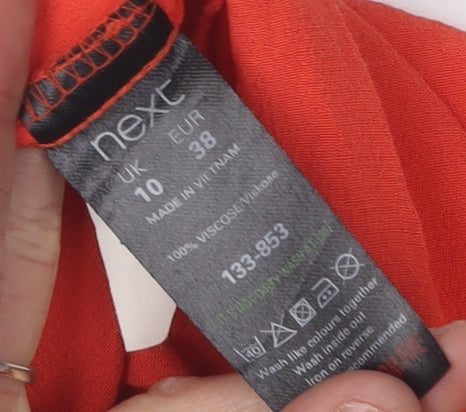 Next Women's Red Shift Dress, Size 10