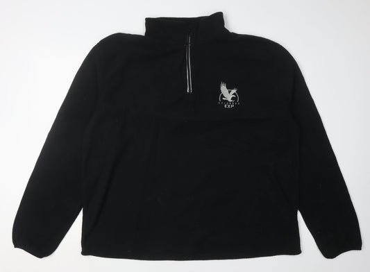 Mens UK Size 2XL atlasformen Black  Sweatshirt