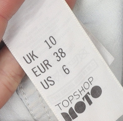 Topshop Women’s Blue Denim Cut-Off Shorts Size 10