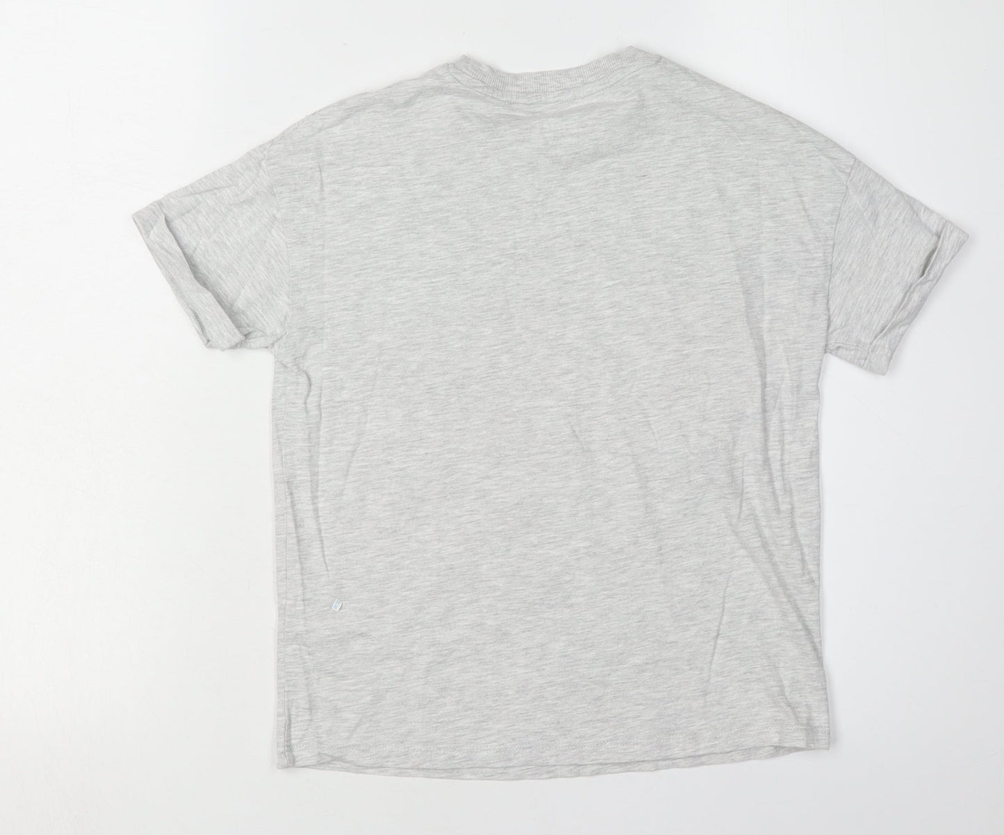 Marks and Spencer Girls Grey Graphic T-Shirt 8-9 Years