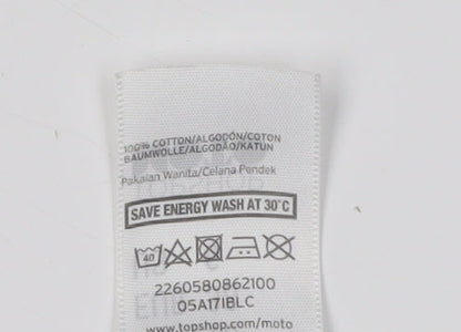 Topshop Women’s Blue Denim Cut-Off Shorts UK 10