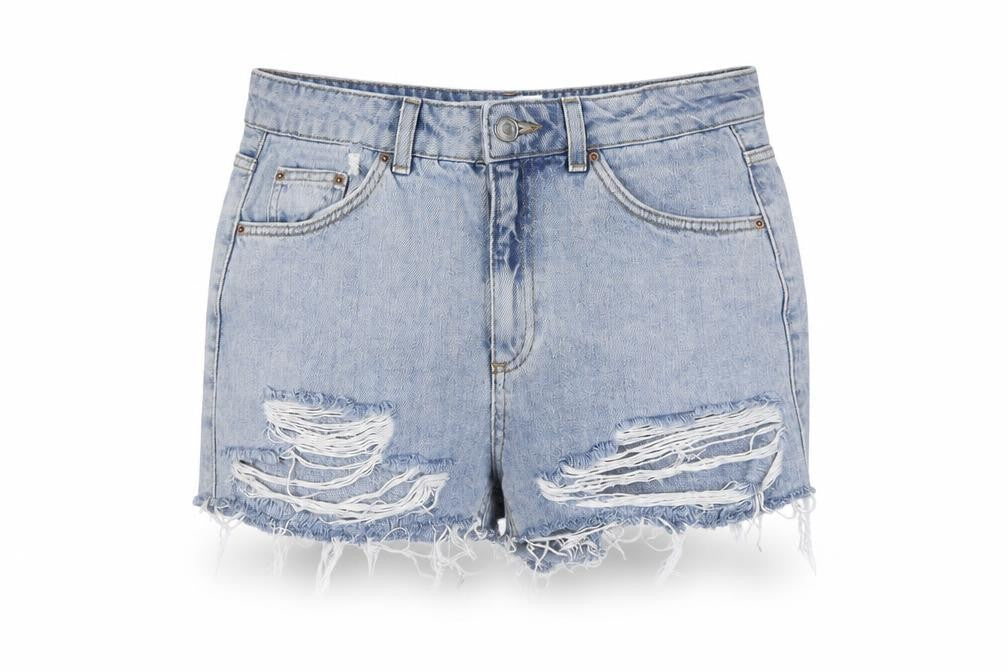 Womens UK Size 10 Topshop Regular Fit Cut-Off Shorts
