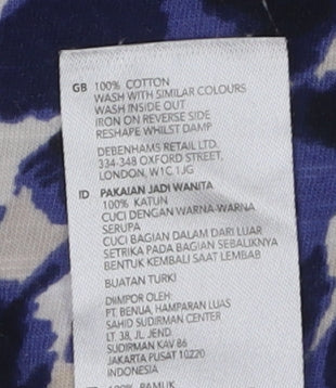 Womens UK Size 16 Principles Multicoloured Basic T-Shirt