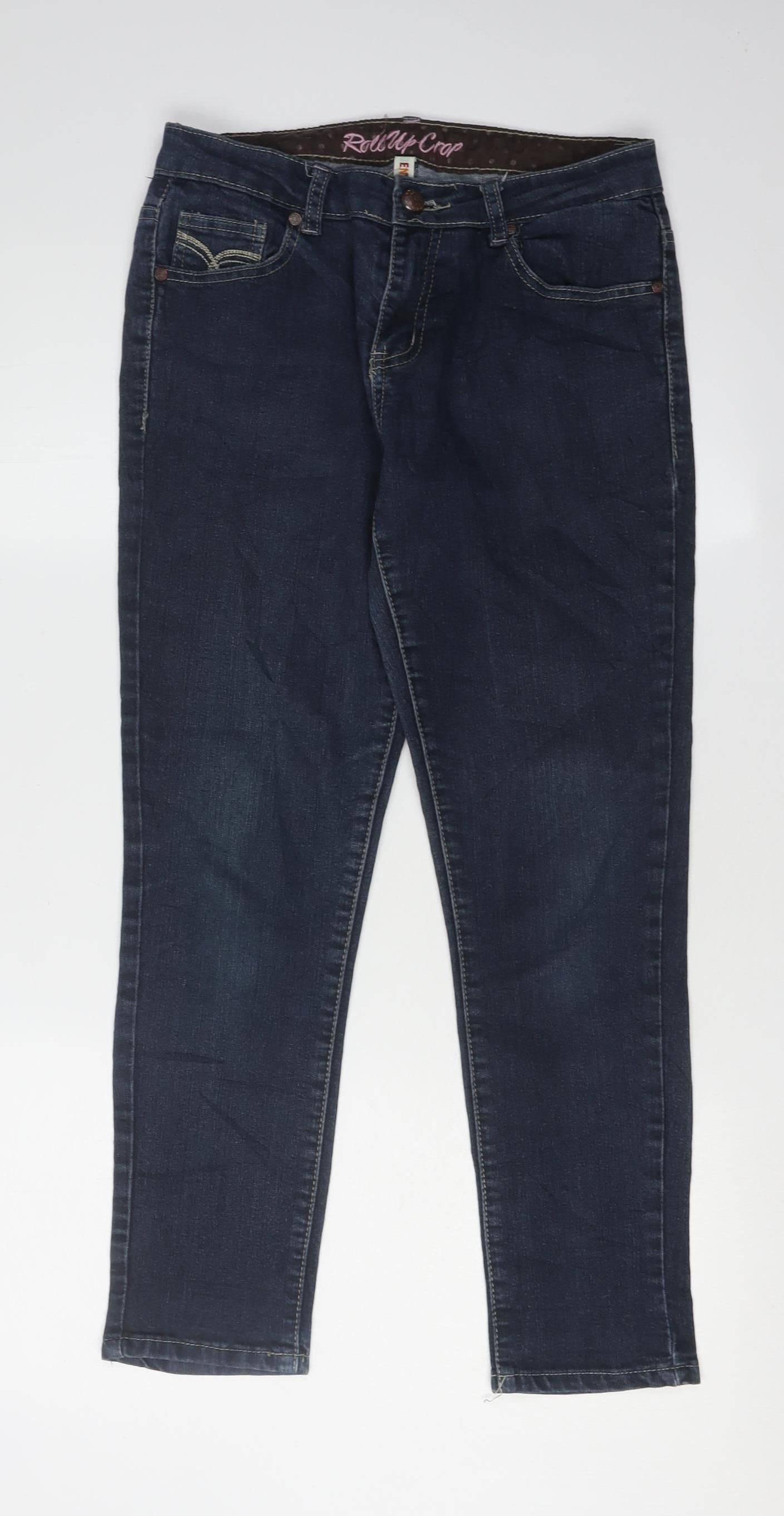 Denim Co Women's Blue Skinny Jeans Size 12