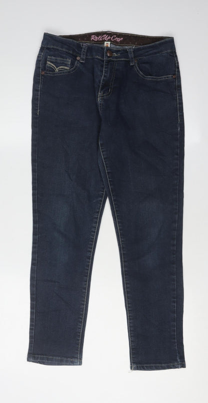 Denim Co Women's Blue Skinny Jeans Size 12