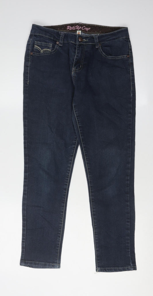 Denim Co Women's Blue Skinny Jeans Size 12