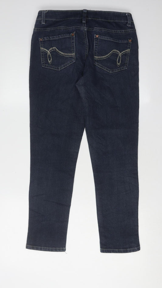 Denim Co Women's Blue Skinny Jeans Size 12