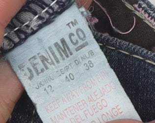 Denim Co Women's Blue Skinny Jeans Size 12