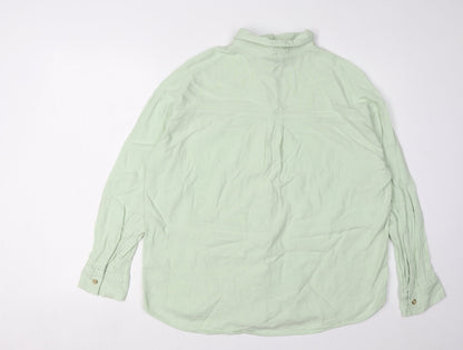 Womens UK Size S Hollister Green  Button-Up