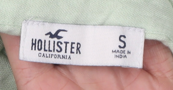 Womens UK Size S Hollister Green  Button-Up